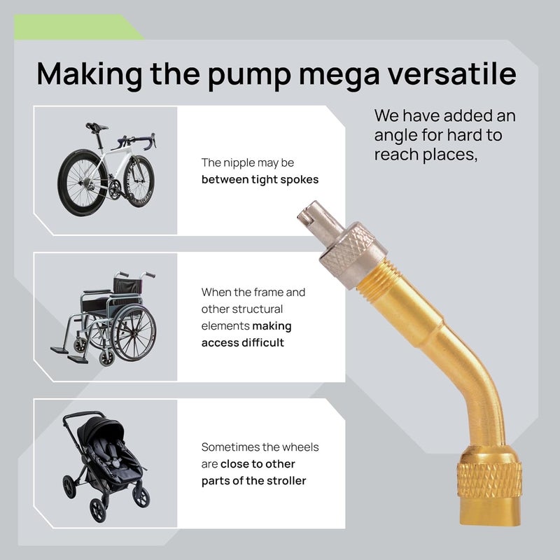 panaride Bike Pump Floor, Advanced Bike Tire Inflator, Bicycle Hand Air Pump with Dual Presta and Schrader Valves, Handheld Pump, Suitable for Road and Mountain Bikes, Baby Stroller, Balls - Image 5